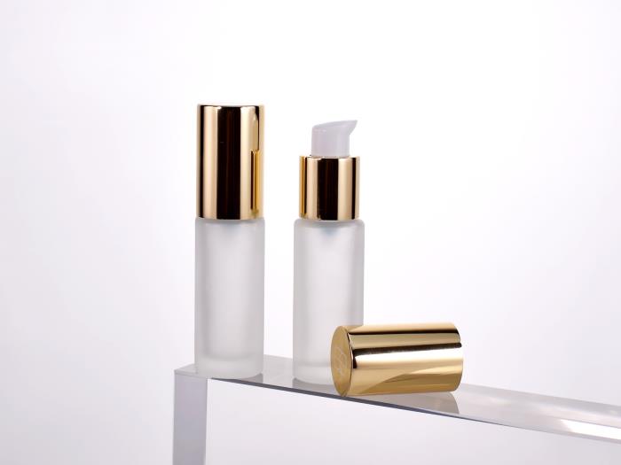 15ml Glass Cosmetic Pump Bottle BG-194A-15